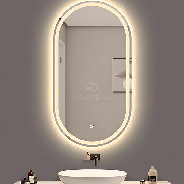 Oval LED Light mirror